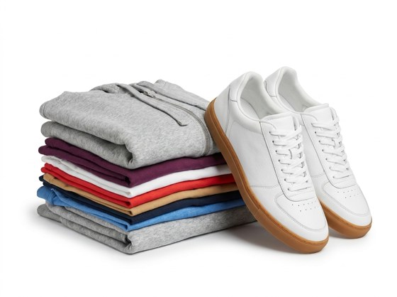 Brand-new clothes and shoes